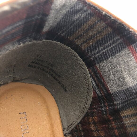 Maurices Ankle Boots Womens Size 11 Brown Faux Leather Lace Up Wedge Shoe - Picture 8 of 8